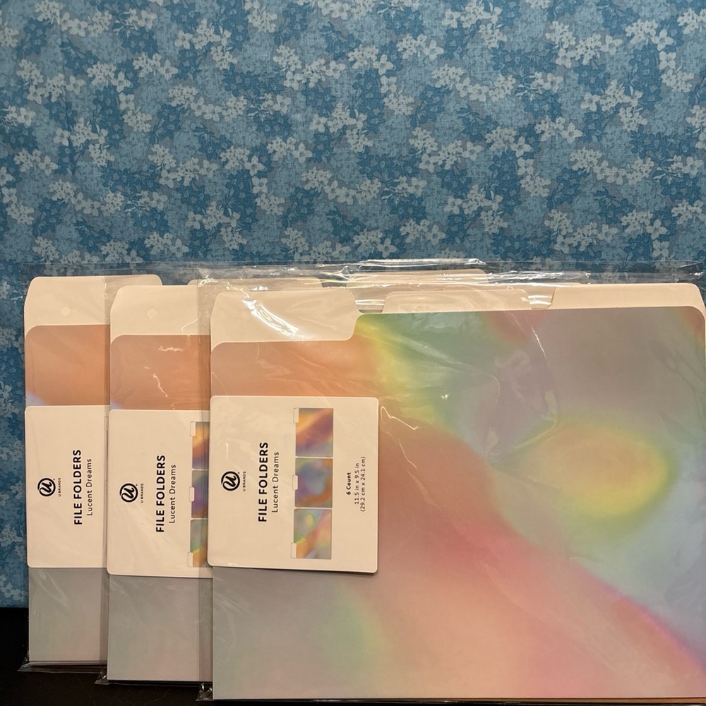 Iridescent File Folders Set